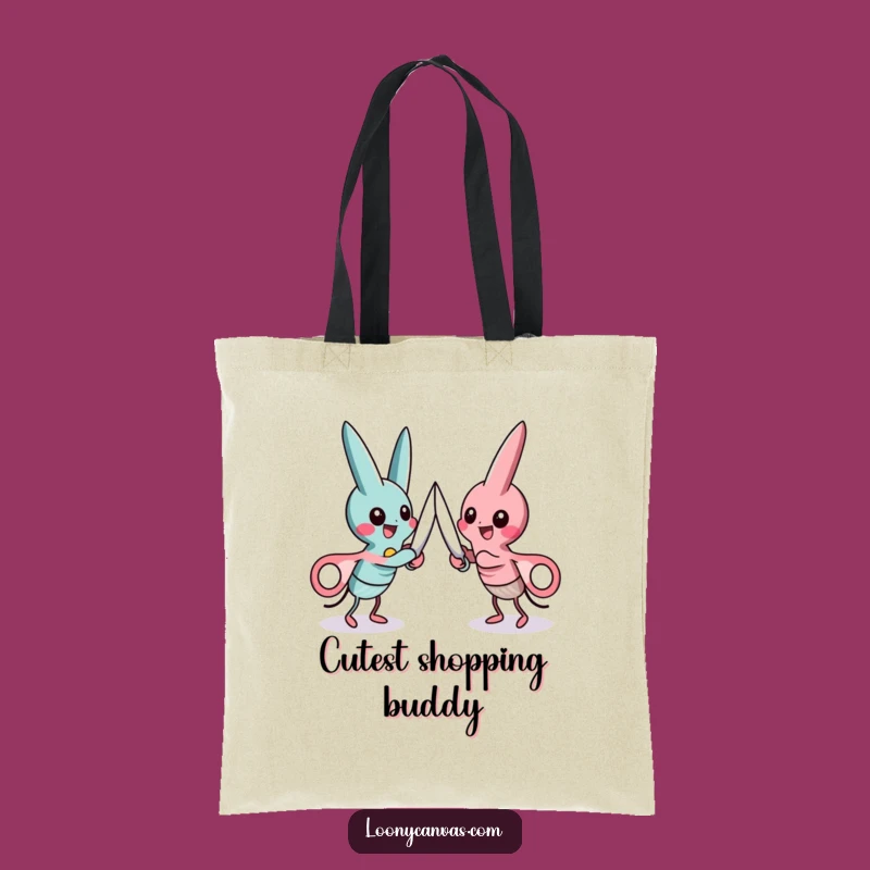 Funny Scissors Duel Tote Bag, Carry Your Laughs with Sharp Style