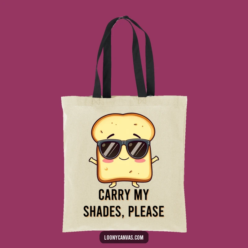 Funny Toast Sunglasses Tote Bag: Carry Your Laughs with This Character