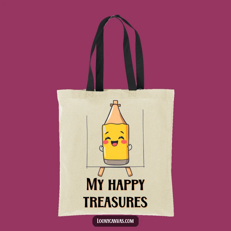 Funny Giggling Crayon Tote: Carry Your Artful Smiles