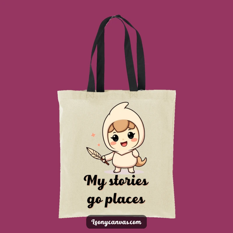 Funny Book Lover Tote: Cheerful Quill Writer Bag, Perfect Literary Funny Gift